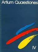 Książki o kulturze i sztuce - Artium Quaestiones IV - miniaturka - grafika 1