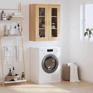 Szafki na klucze - vidaXL Szafka wisząca, dąb sonoma, 69,5x34x90 cm - miniaturka - grafika 1