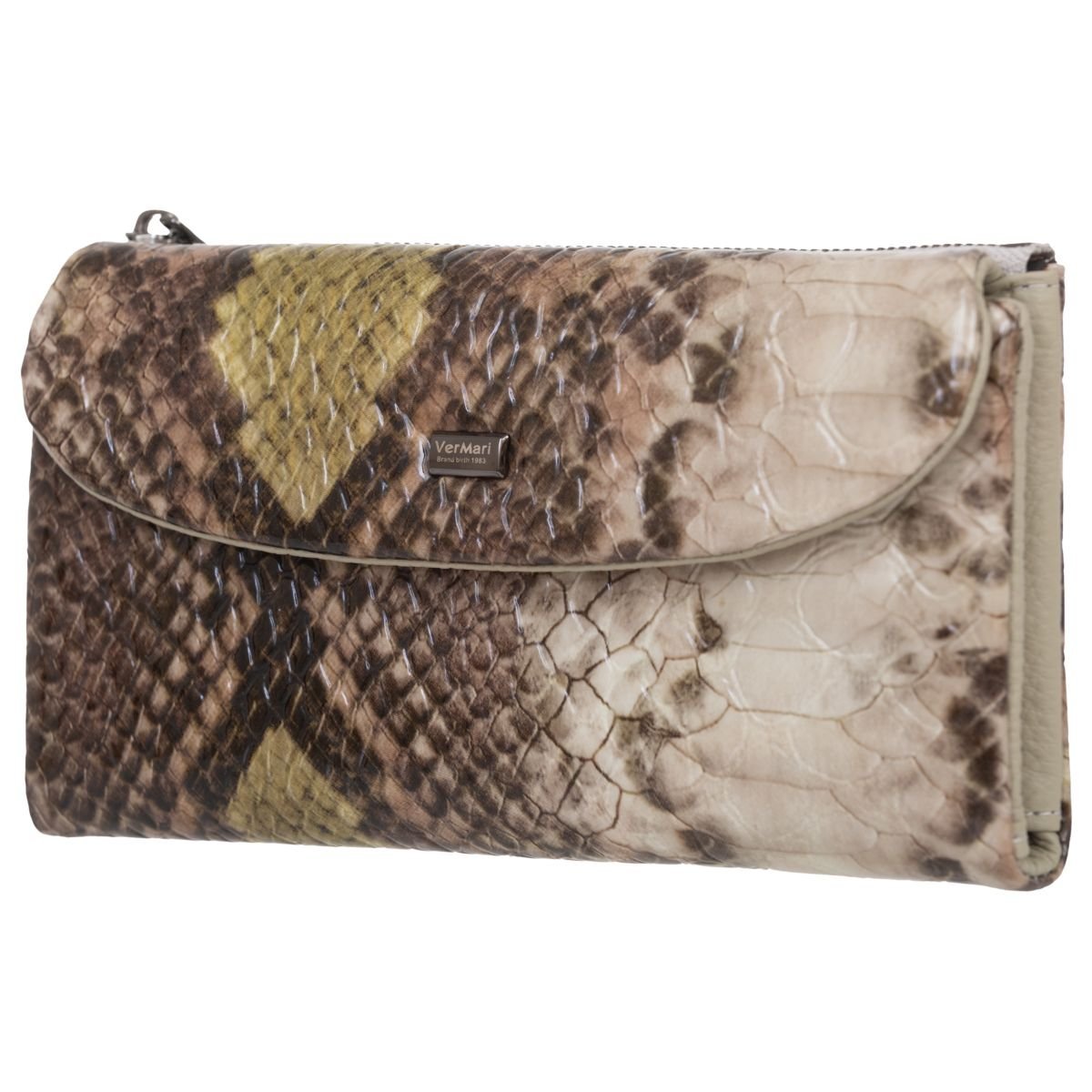 Portfel damski Skórzany VerMari Vipera Złoty