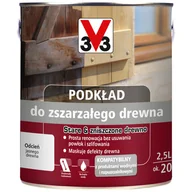 Grunty do ścian - Podkład do zszarzałego drewna 2.5 l jasny V33 - miniaturka - grafika 1