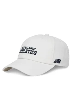 New Balance Czapka z daszkiem LAH51014SST Biały - Czapki i chusty sportowe męskie - miniaturka - grafika 1