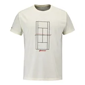 Koszulki sportowe męskie - Koszulka męska Babolat Exercise Message Tee Cannoli Cream - miniaturka - grafika 1