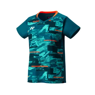 Koszulka damska Yonex Womens Crew Neck Shirt YW0034 Blue Green M - Koszulki sportowe damskie - miniaturka - grafika 1