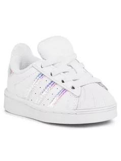 Buty dla dziewczynek - Adidas Buty Superstar El I FV3143 Biały - grafika 1