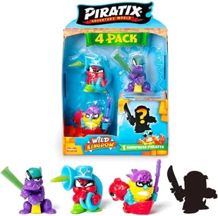 PIRATIX Wild Kingdom Mini Zestaw 4 Figurek Losowe - Figurki dla dzieci - miniaturka - grafika 1