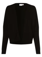 Swetry damskie - Vila Dzianinowe wdzianko Kobiety Sztuczne włókno czarny jednolity, S - miniaturka - grafika 1