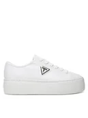 Trampki damskie - Guess Trampki FLJJZ3 FAB12 Biały - miniaturka - grafika 1