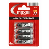 Baterie i akcesoria - Maxell 4X BATERIA MAGNEZOWO-CYNKOWA R6/AA BLISTER MAX38 - miniaturka - grafika 1