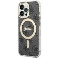 Etui i futerały do telefonów - Guess GUHMP13LH4STK iPhone 13 Pro / 13 6.1" czarny/black hardcase 4G MagSafe - miniaturka - grafika 1