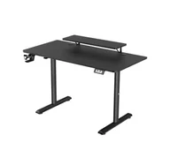Biurka gamingowe - Ultradesk HIGHLANDER 120cm Regulacja wysokości Czarny - miniaturka - grafika 1