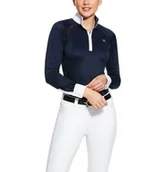 Koszulki jeździeckie - ARIAT Koszulka konkursowa damska SUNSTOPPER PRO 2.0 SS20 - navy - miniaturka - grafika 1