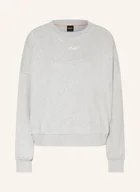 Bluzy damskie - Boss Bluza Nierozpinana Esweaty silber - BOSS - miniaturka - grafika 1