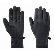 Rękawiczki - Rękawice polarowe Jack Wolfskin REAL STUFF GLOVE black - S - miniaturka - grafika 1
