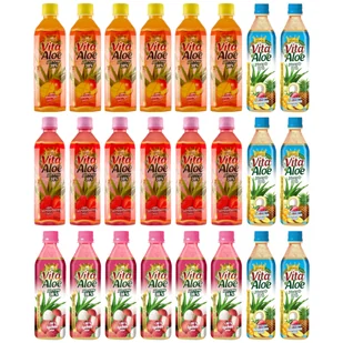 Napój z aloesem 38 mix smaków zgrzewka - żywność - Soki i napoje niegazowane - miniaturka - grafika 1
