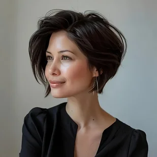 TEMU Peruka Bob Cut z Brazylijskich Ludzkich Włosów o Gęstości 150% - Krótka Peruka Elf z Przednią Koronką 13x4 dla Kobiet i Mężczyzn, Naturalny - Pozostałe akcesoria fryzjerskie - miniaturka - grafika 1