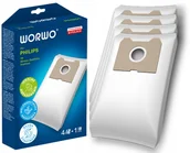 Worki do odkurzaczy - 4 X Worki Do Odkurzacza Philips Athena Triathlon 1400 2000 PMB01 Worwo - miniaturka - grafika 1