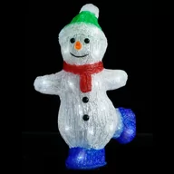Oświetlenie świąteczne - vidaXL vidaXL Świąteczna, akrylowa figurka bałwana z LED, 30 cm, wewn./zewn. - miniaturka - grafika 1