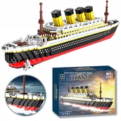 Klocki - DUŻY MODEL TITANIC Z KLOCKÓW 3800 ELEMENTÓW PREZENT DEKORACJA DIKOM - miniaturka - grafika 1