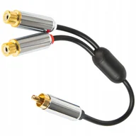 Kable komputerowe i do monitorów - Blow Rozgałęziacz Rca Gniazdo x2 - Wtyk Rca Wawa - miniaturka - grafika 1