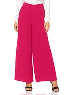 Spodnie damskie - Armani Exchange Damskie spodnie z metalicznym pierścieniem Embellishment Dress Pants, Record Red, jeden rozmiar - miniaturka - grafika 1