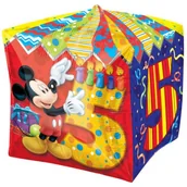 Urodziny dziecka - Amscan Balon foliowy "Mickey Mouse 5 urodziny", 15" QBZ 28631 - miniaturka - grafika 1