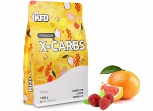 Węglowodany KFD Premium X-Carbs 1000g Malina - Grejpfrut - Węglowodany - miniaturka - grafika 1