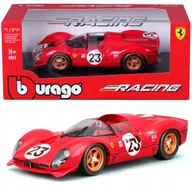 Samochody i pojazdy dla dzieci - Ferrari 330 P4 #23 Daytona 1967 L. Bandini C. Amon 1:24 Bburago 18-26310 - miniaturka - grafika 1