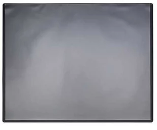 Podkładka na biurko Q-CONNECT, PP, 630x500mm, z przezroczystą folią, czarna - Podkładki na biurko - miniaturka - grafika 1