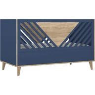 Łóżeczka i kojce - Łóżeczko dziecięce 140x70 niebieskie Tutu Blue V - miniaturka - grafika 1