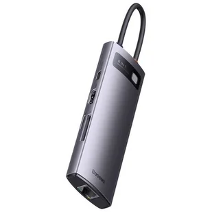 Hub 8w1 Baseus StarJoy Series, USB-C do HDMI + 3 x USB 3.1 + USB-C PD + RJ45 + microSD/SD - Huby USB - miniaturka - grafika 1