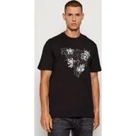 Koszulki męskie - GUESS T-shirt FLOWER Regular Fit - miniaturka - grafika 1