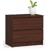 Szafki biurowe - Klasyczna Komoda Z Szufladami Wenge D7-W79 - miniaturka - grafika 1