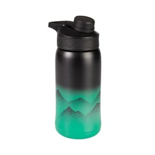 Termos gradientowy 600 ml - czarno-zielony góry ALBI - Bidony dla dzieci - miniaturka - grafika 1