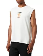 Koszulki i topy damskie - Koton Men Far East Embroidered Tank Top bez rękawów Cotton, biały (000), L - miniaturka - grafika 1