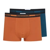 Majtki męskie - Bokserki Jag 42252-MLC 2-Pack Rudo-Niebieski (Rozmiar XXXL) - miniaturka - grafika 1