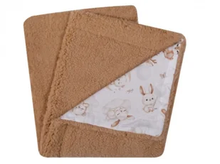 UVIE Kocyk Teddy Milusie 87x77 cm brązowy - Koce i narzuty dla dzieci - miniaturka - grafika 1