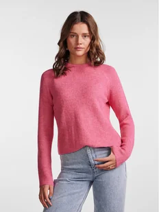 Pieces Sweter 17098262 Różowy Regular Fit - Swetry damskie - miniaturka - grafika 1