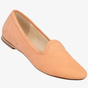 Baleriny Damskie Ekoskóra Półbuty Buty Eleganckie Sergio Leone Łososiowe 3202 Różowy 37 - Półbuty damskie - miniaturka - grafika 1