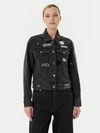 Kurtki damskie - DKNY Kurtka jeansowa P5GCYC72 Szary Regular Fit - miniaturka - grafika 1