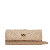Portfele - Duży Portfel Damski PINKO Love Tiny Birds Wallet C 103765 A1YB Beżowy - miniaturka - grafika 1