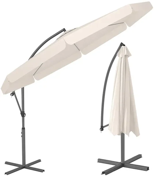 Parasol z wysięgnikiem Funfit Garden bezbarwny 300 x 250 cm