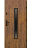 Drzwi zewnętrzne - Drzwi Zewnętrzne Z Ościeżnicą Setto Dario 90 Cm Lewe Złoty Dąb Reflex Nero - miniaturka - grafika 1