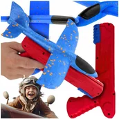 Samoloty i helikoptery - Samolot Z Pistoletem Wyrzutnią Szybowiec Styropianowy Rzutka Dla Dzieci - miniaturka - grafika 1