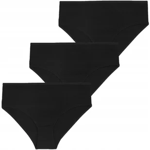 3x MAJTKI Bawełniane FIGI DAMSKIE Czarne MORAJ 3 Pak Zestaw XL r. XL - Majtki damskie - miniaturka - grafika 1