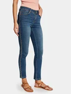 Spodnie damskie - Morgan Jeansy 231-PCLEM Niebieski Slim Fit - miniaturka - grafika 1