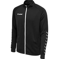 Kurtki i płaszcze dla dziewczynek - Hummel hmlAUTHENTIC KIDS POLY ZIP kurtka chłopięca kurtka, czarny/biały, 128 205367-2114 - miniaturka - grafika 1