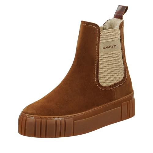 GANT FOOTWEAR Snowmont Chelsea kozaki damskie, koniak, 41 EU