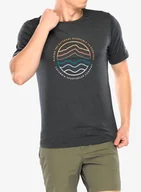 Koszulki i topy damskie - Koszulka szybkoschnąca Columbia Kwick Hike Graphic S/S Tee - black heather/peaked lifestyle - miniaturka - grafika 1