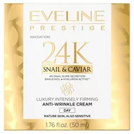 Kremy do twarzy - Eveline 24K Snail & Caviar Luksusowy Intensywnie Ujędrniający Krem przeciwzmarszczkowy na dzień 50ml 133132 - miniaturka - grafika 1