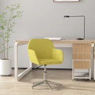 Fotele i krzesła biurowe - VidaXl Obrotowe Krzesło Biurowe, Jasnozielone, Tapicerowane Tkaniną - miniaturka - grafika 1